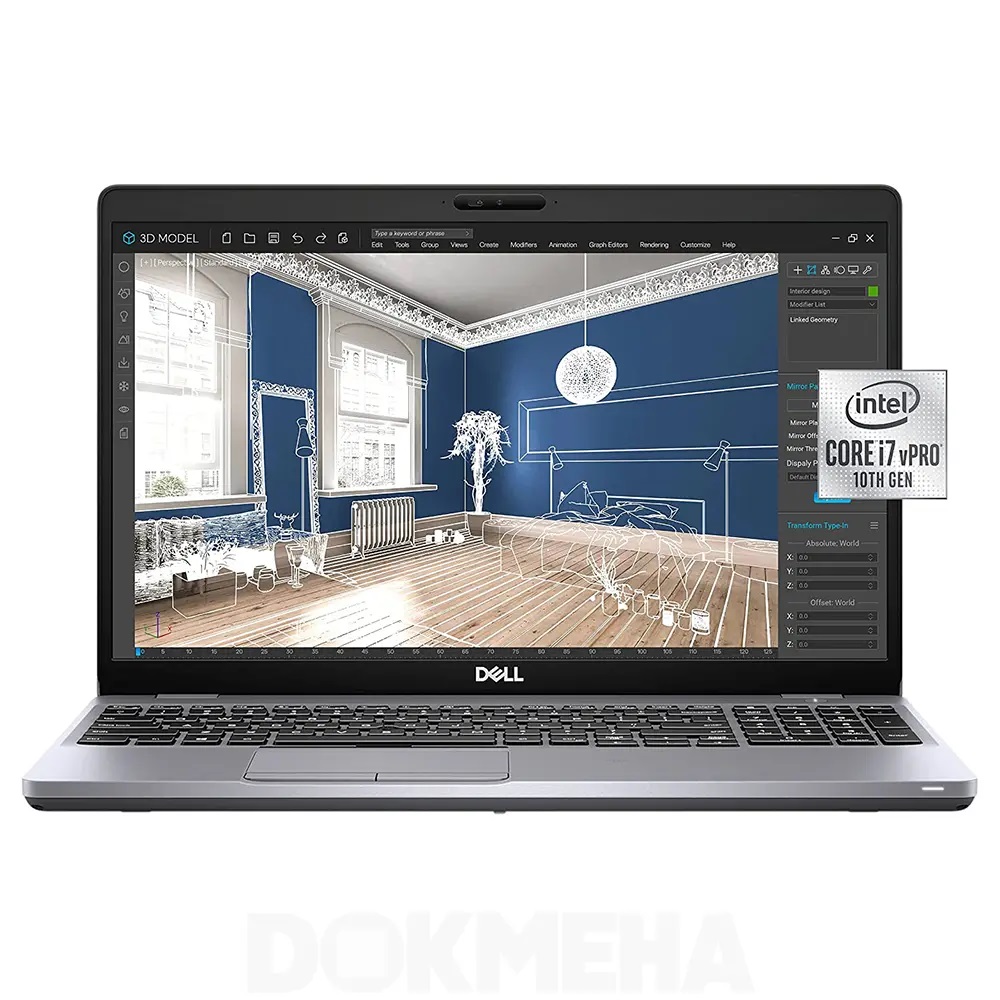 لپ‌ تاپ استوک ورک استیشن دل Dell Precision 3551 با پردازنده i7 نسل 10 و رم 16 گیگ ddr4 و حافظه 512 گیگ SSD و گرافیک مجزا 4 گیگ انویدیا
